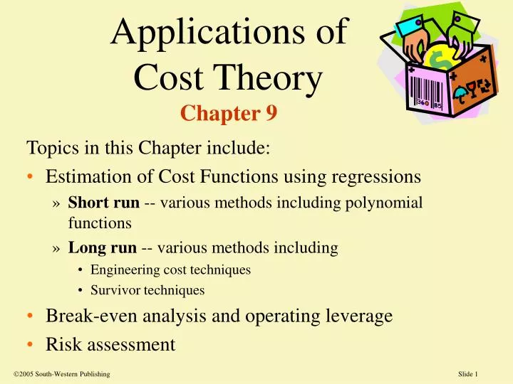 applications of cost theory chapter 9
