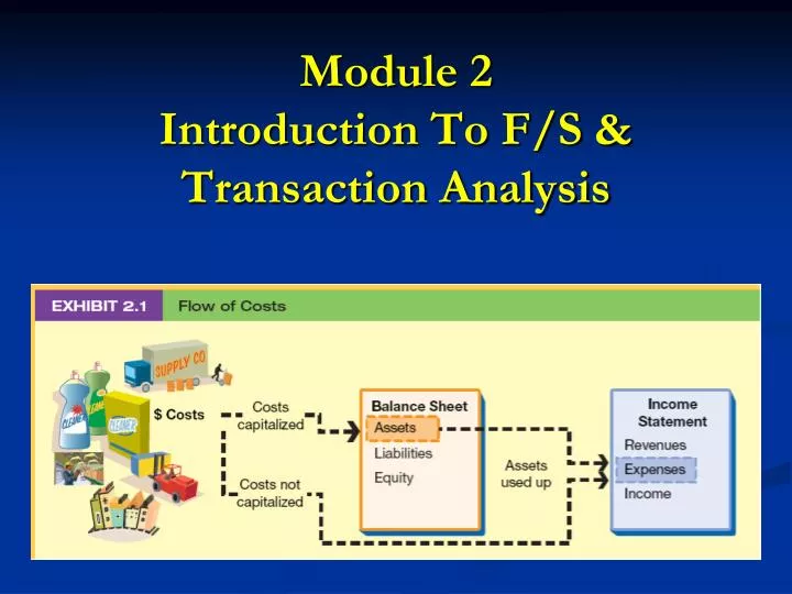 module 2 introduction to f s transaction analysis