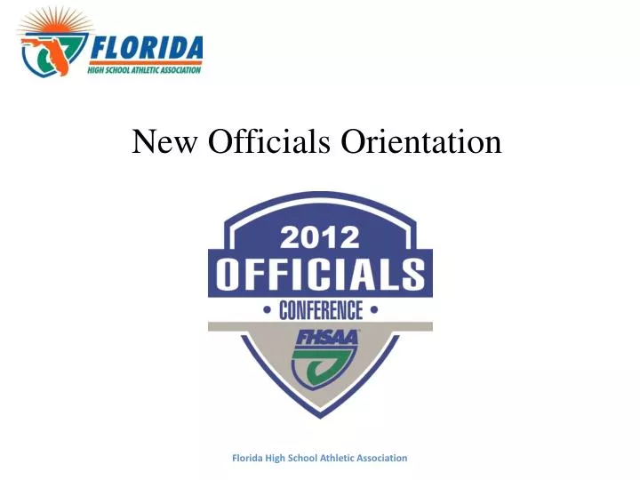 new officials orientation