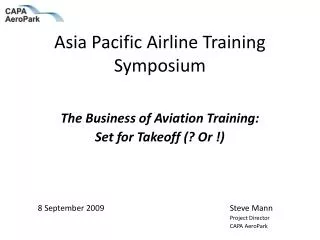 Asia Pacific Airline Training Symposium