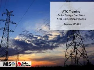 Duke Energy Carolinas ATC Calculation Process