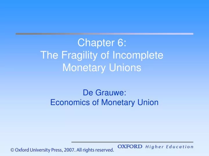 chapter 6 the fragility of incomplete monetary unions