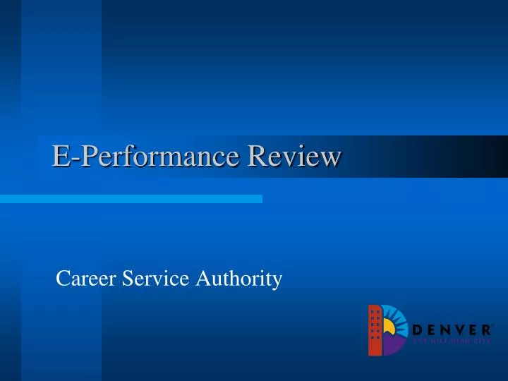 e performance review