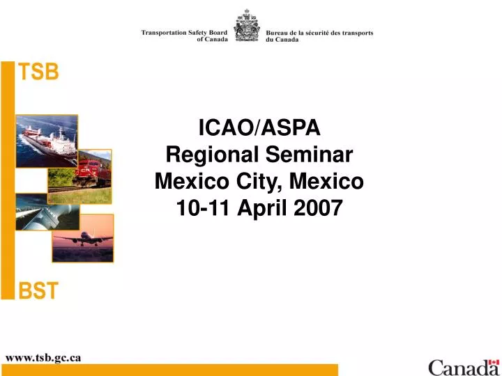 icao aspa regional seminar mexico city mexico 10 11 april 2007