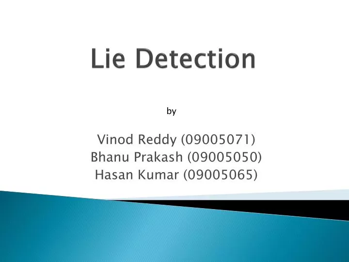 lie detection