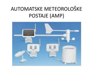 automatske meteorolo ke postaje amp