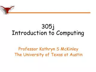 305j Introduction to Computing