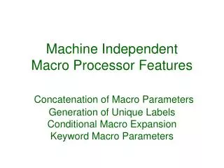 Concatenation of Macro Parameters
