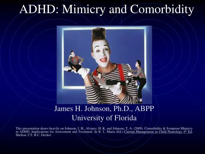 adhd mimicry and comorbidity