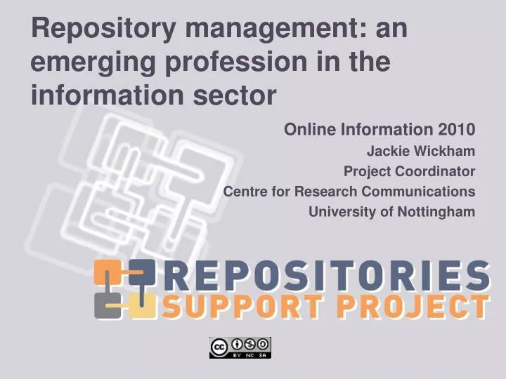 repository management an emerging profession in the information sector