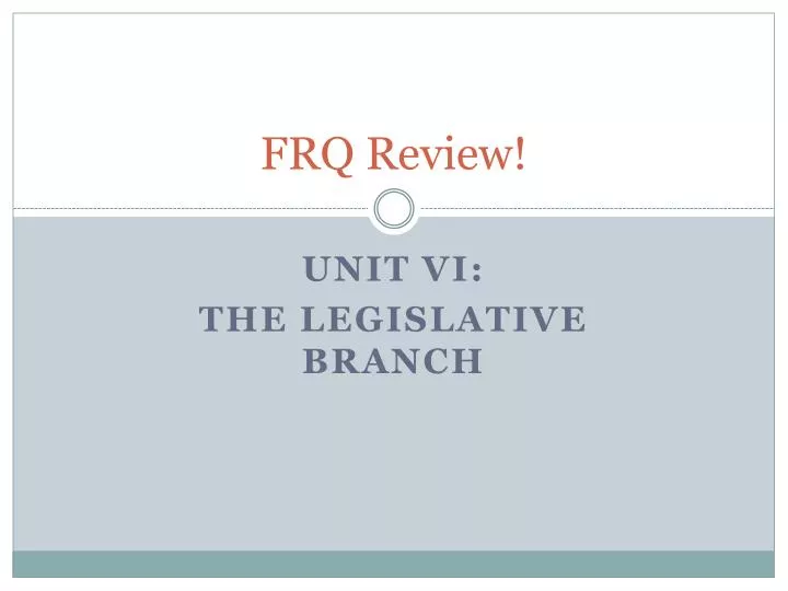 frq review