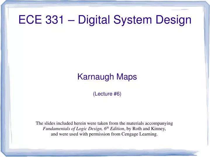 karnaugh maps lecture 6