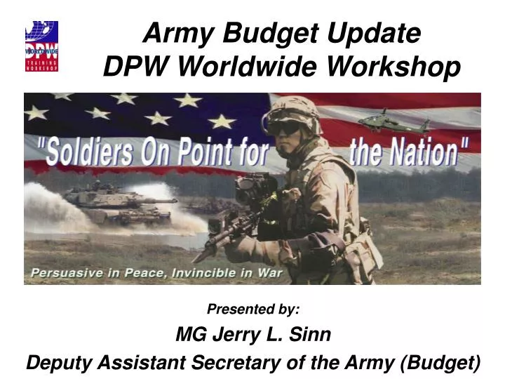 army budget update dpw worldwide workshop