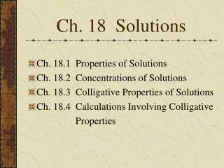 Ch. 18 Solutions