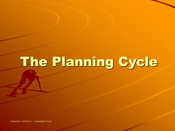 the planning cycle