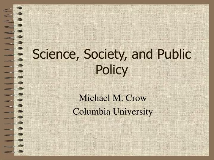 science society and public policy