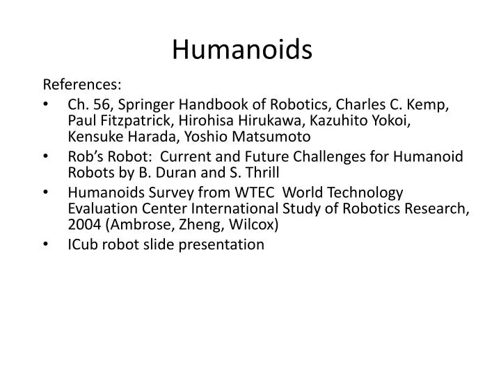 humanoids