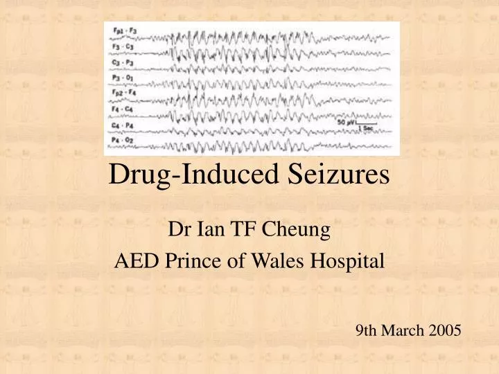 drug induced seizures