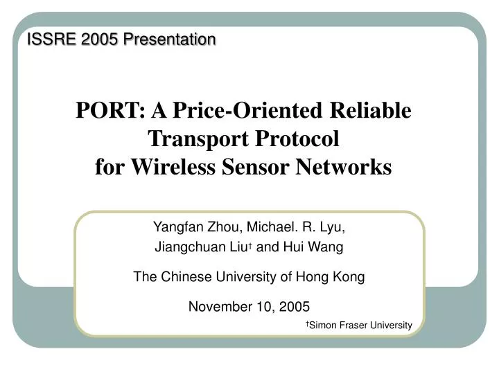 port a price oriented reliable transport protocol for wireless sensor networks