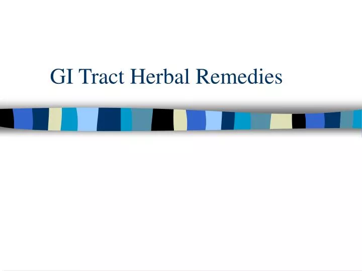 gi tract herbal remedies