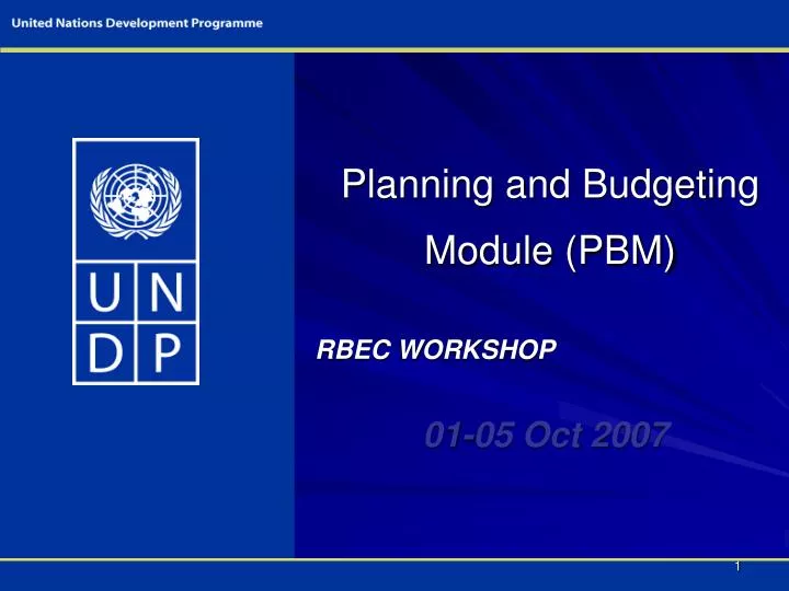 planning and budgeting module pbm