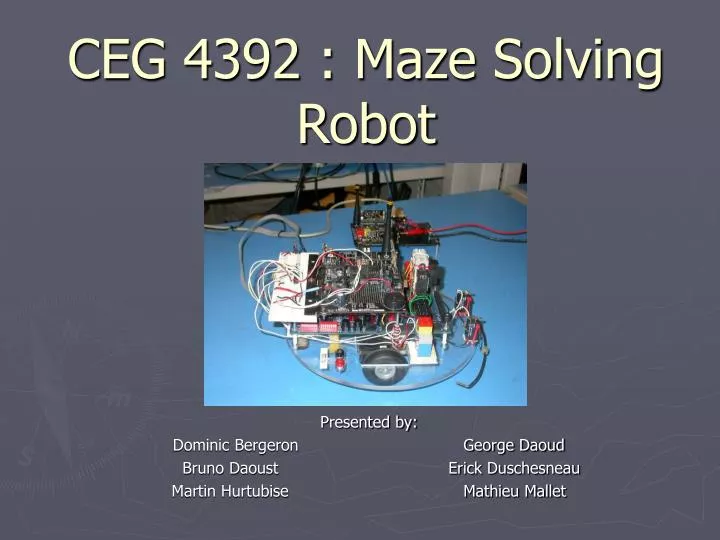 ceg 4392 maze solving robot