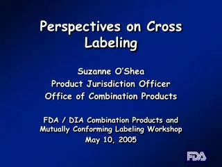 Perspectives on Cross Labeling