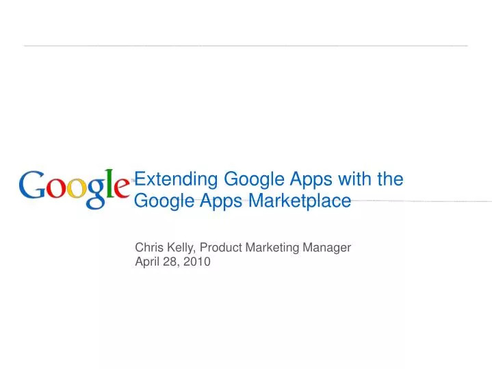 extending google apps with the google apps marketplace