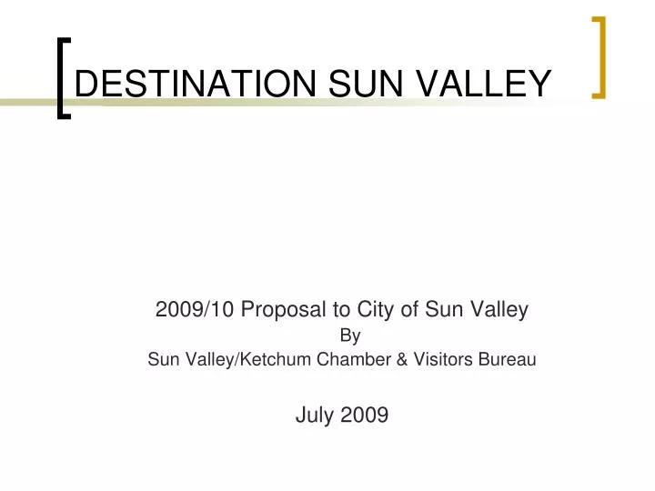 destination sun valley