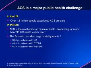 ACS is a major public health challenge