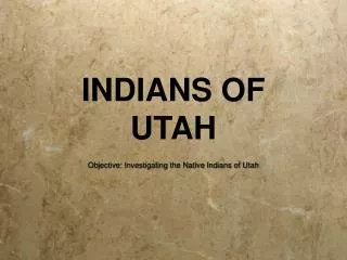 INDIANS OF UTAH