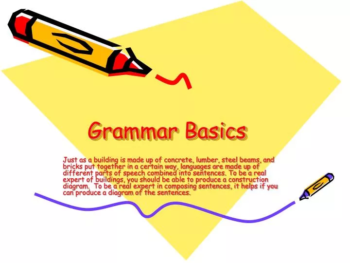 grammar basics