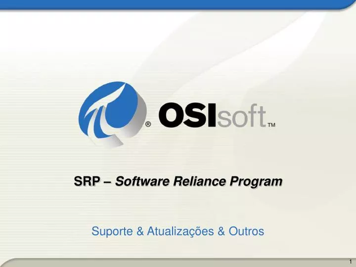 srp software reliance program