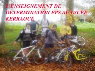 l enseignement de d termination eps au lyc e kerraoul