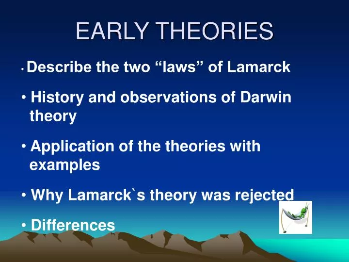 early theories