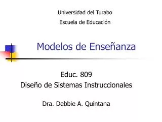 modelos de ense anza