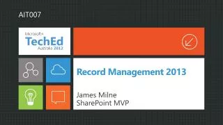 Record Management 2013