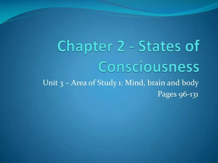 chapter 2 states of consciousness