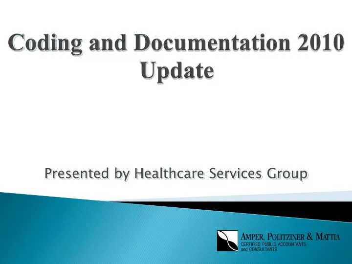 coding and documentation 2010 update