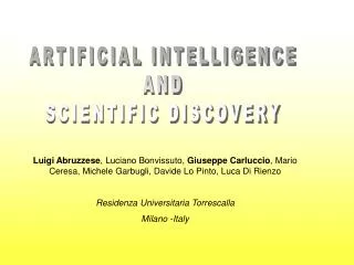 ARTIFICIAL INTELLIGENCE AND SCIENTIFIC DISCOVERY