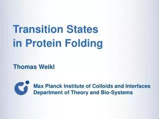 Transition States in Protein Folding
