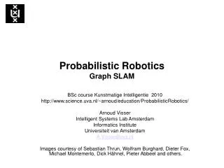 Probabilistic Robotics Graph SLAM