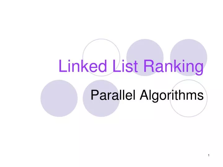 linked list ranking