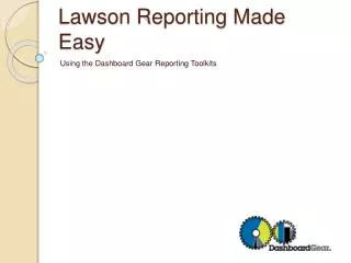 Lawson Reporting Made Easy