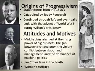 Origins of Progressivism