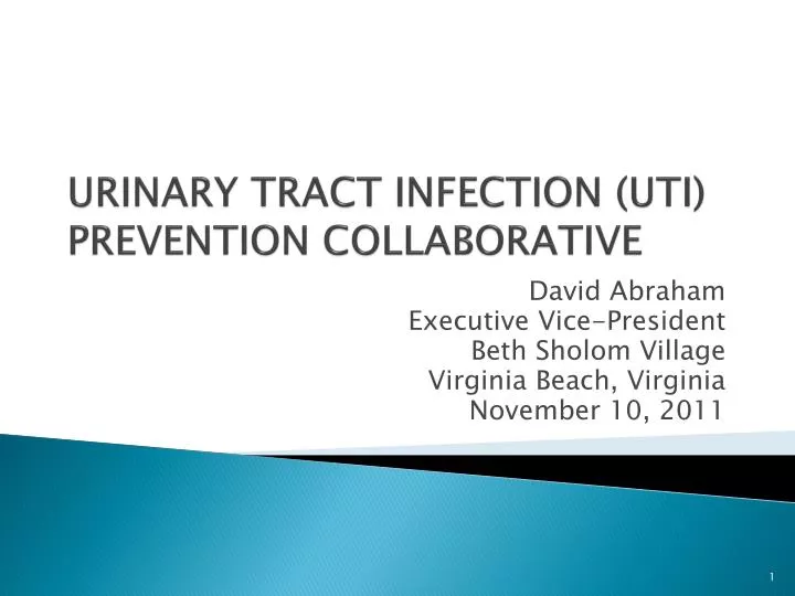 urinary tract infection uti prevention collaborative