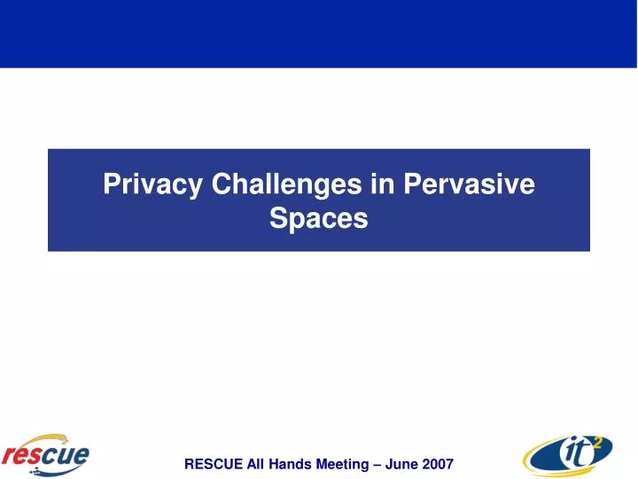 privacy challenges in pervasive spaces