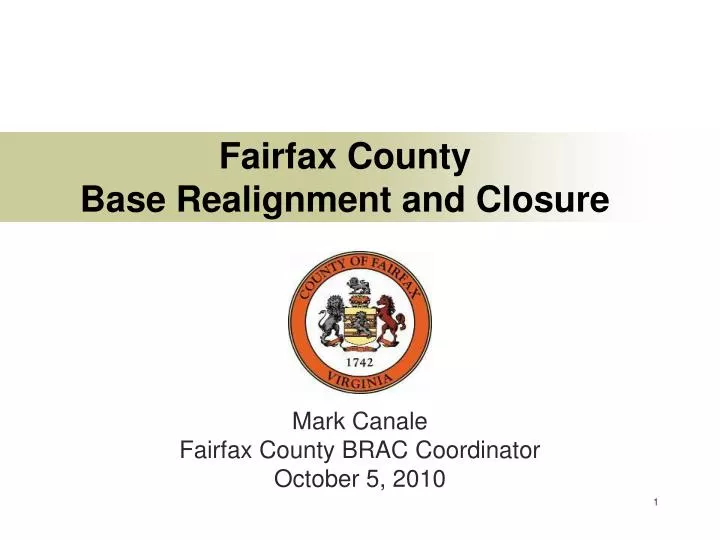 fairfax county base realignment and closure