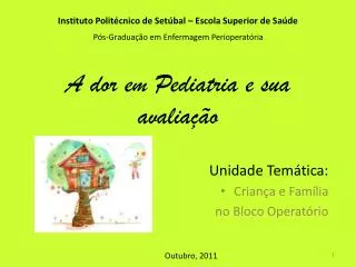 a dor em pediatria e sua avalia o