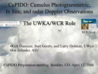 CuPIDO: Cumulus Photogrammetric, In Situ, and radar Doppler Observations